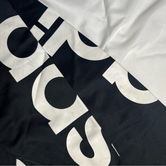 adidas Youth Unisex Track Jacket - Black/White, Size L (14) - Picture 5 of 12